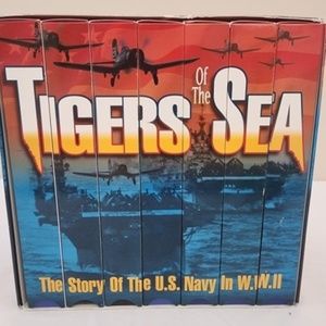 Vintage 7 VHF Box Set-Tigers of the Sea-Story of US Navy & WWII Entertainment